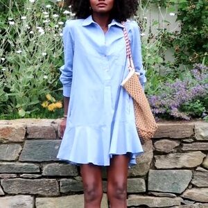 Tuckernuck Chambray Callahan Shirt Dress XL Blue Classic
